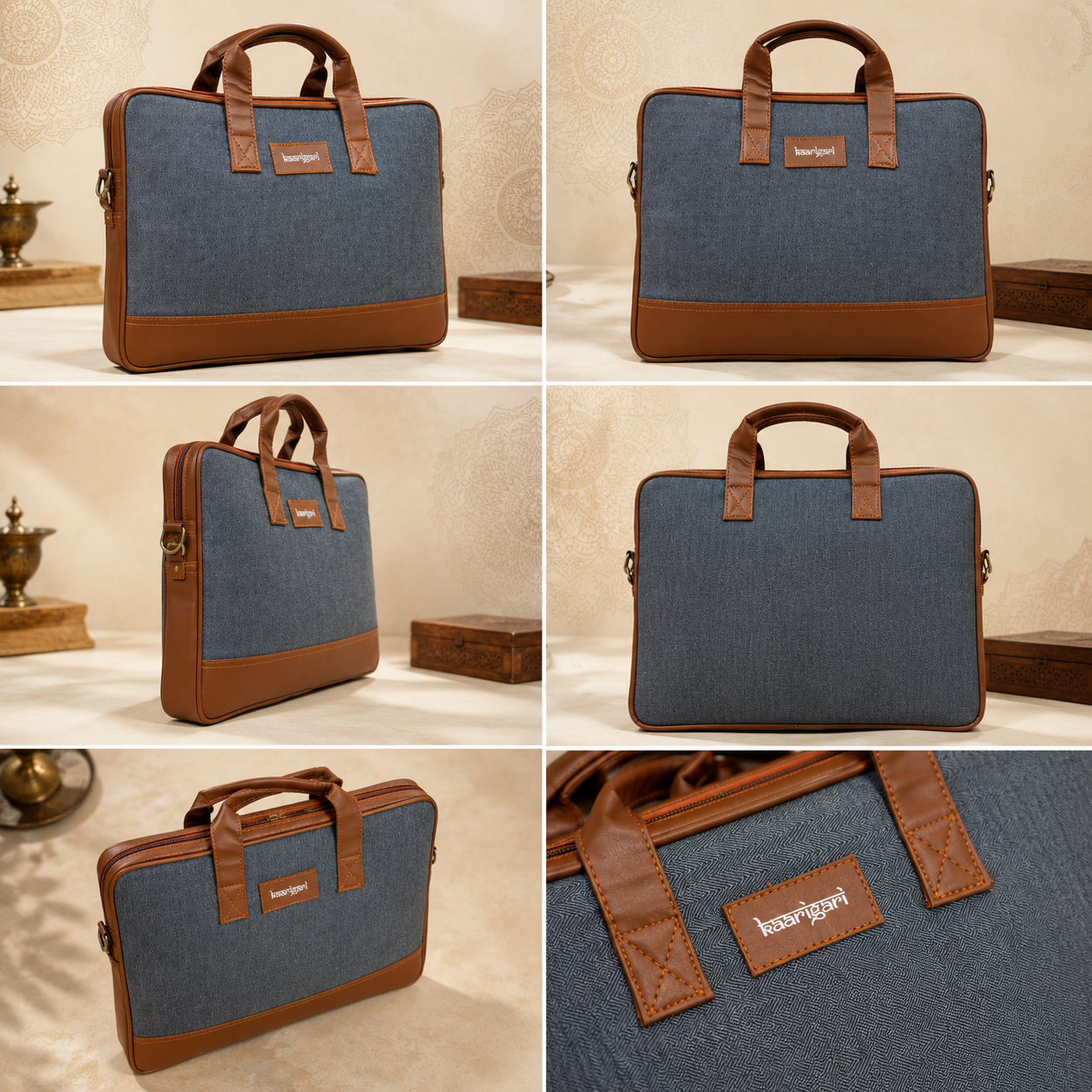 Tweed & Tan Messenger Bag | STYLE NO-335