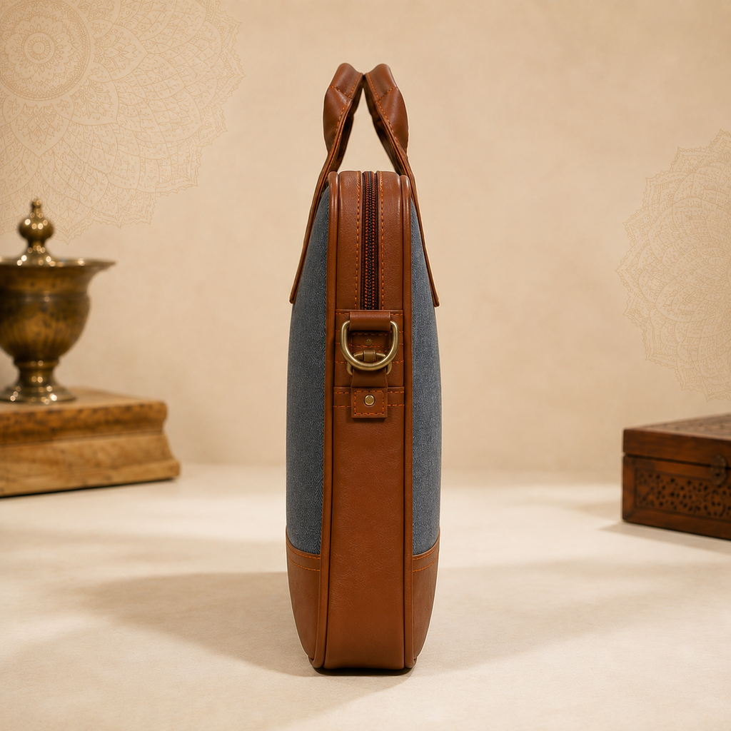 Tweed & Tan Messenger Bag | STYLE NO-335