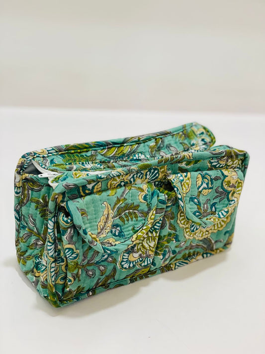 Premium Utility/Toiletry Bag | Hand Block Printed