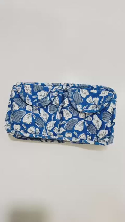 Premium Utility/Toiletry Bag | Hand Block Printed